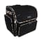 Everything Mary Black Floral Deluxe Collapsible Rolling Craft Bag
